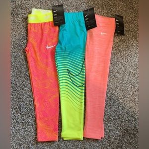 NWT Girl’s Nike Leggings Bundle - Size 5